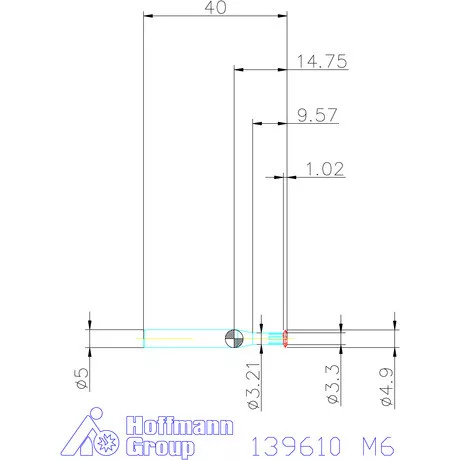 Garant Egyélű menetmaró 2×D M6