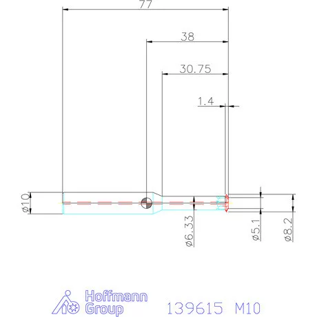 Garant Egyélű menetmaró 3×D M10