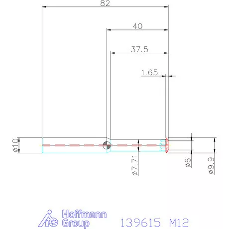 Garant Egyélű menetmaró 3×D M12
