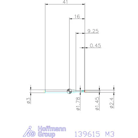 Garant Egyélű menetmaró 3×D M3
