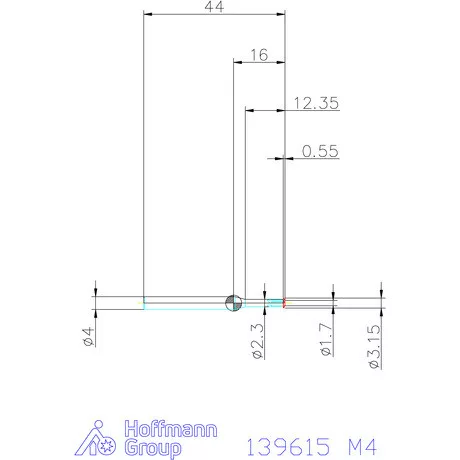 Garant Egyélű menetmaró 3×D M4