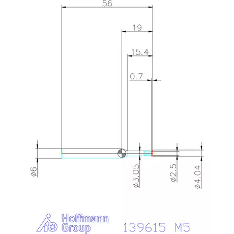 Garant Egyélű menetmaró 3×D M5