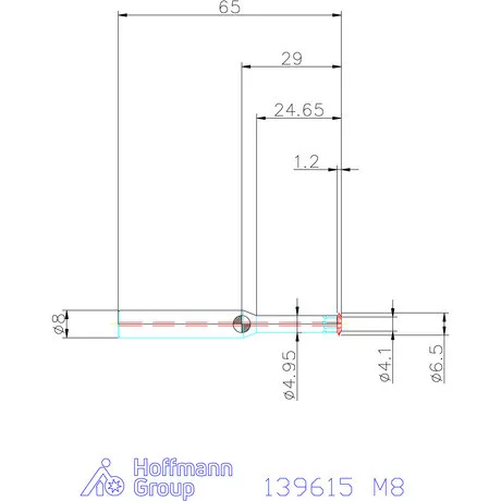 Garant Egyélű menetmaró 3×D M8