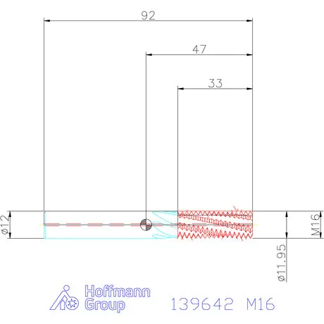 Garant Garant Master TM száras menetmaró 2×D M16