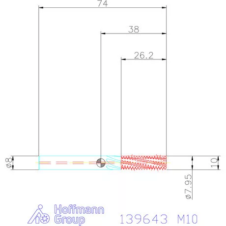 Garant Garant Master TM száras menetmaró 2,5×D M10