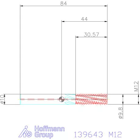 Garant Garant Master TM száras menetmaró 2,5×D M12