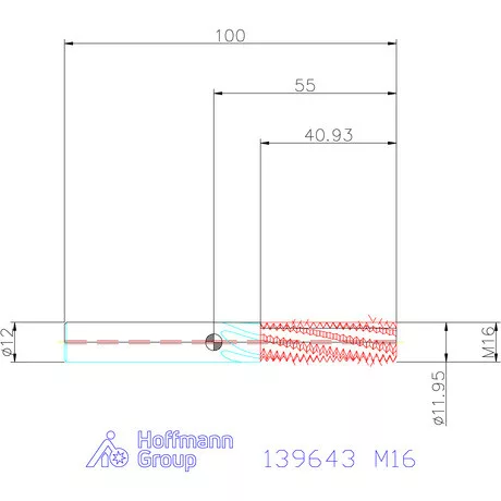 Garant Garant Master TM száras menetmaró 2,5×D M16