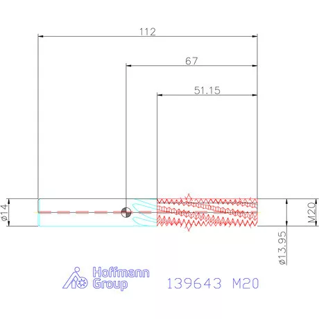 Garant Garant Master TM száras menetmaró 2,5×D M20