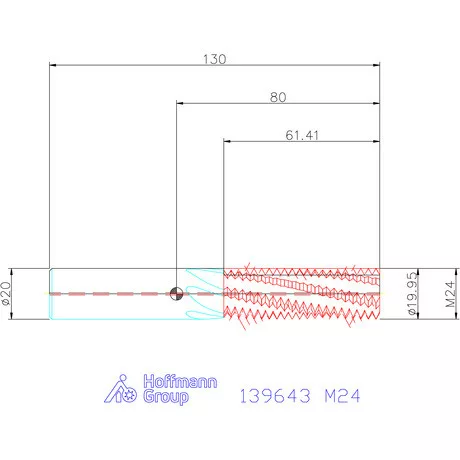 Garant Garant Master TM száras menetmaró 2,5×D M24