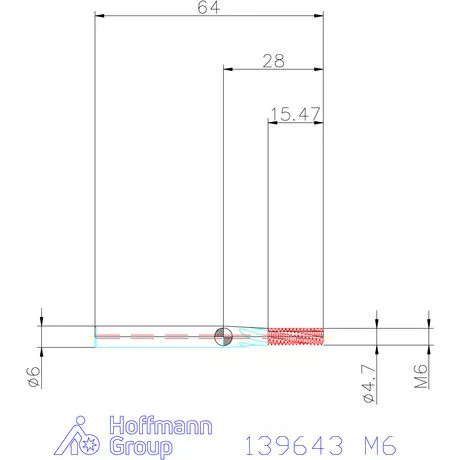 Garant Garant Master TM száras menetmaró 2,5×D M6