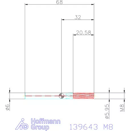 Garant Garant Master TM száras menetmaró 2,5×D M8