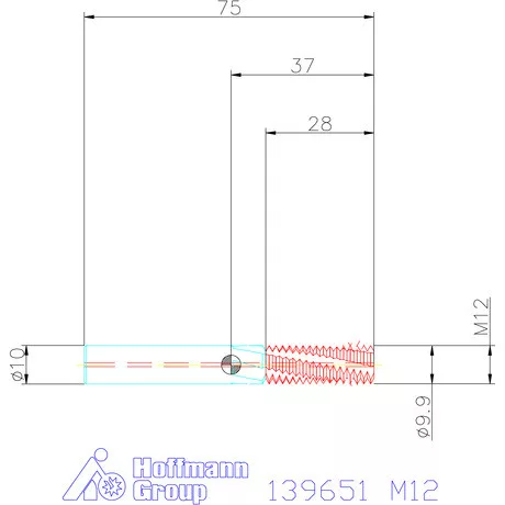 Holex Száras menetmarók 2×D M12