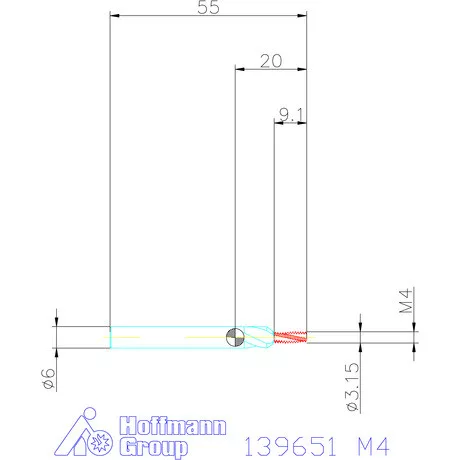 Holex Száras menetmarók 2×D M4