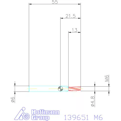Holex Száras menetmarók 2×D M6