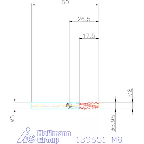 Holex Száras menetmarók 2×D M8