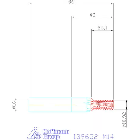 Garant Száras menetmarók 1,5×D M14