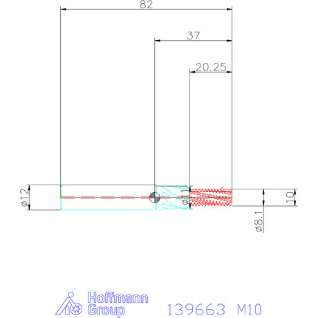 Garant Garant Master TM száras menetmaró süllyesztő lépcsővel 2×D M10