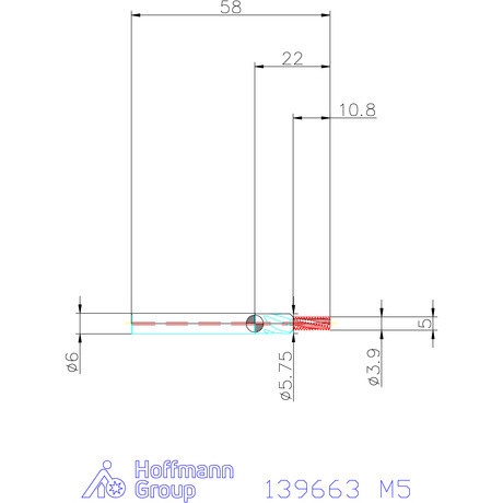 Garant Garant Master TM száras menetmaró süllyesztő lépcsővel 2×D M5