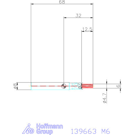 Garant Garant Master TM száras menetmaró süllyesztő lépcsővel 2×D M6