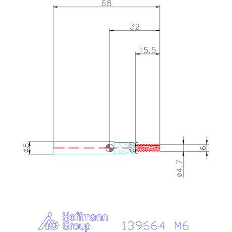 Garant Garant Master TM száras menetmaró süllyesztő lépcsővel 2,5×D M6