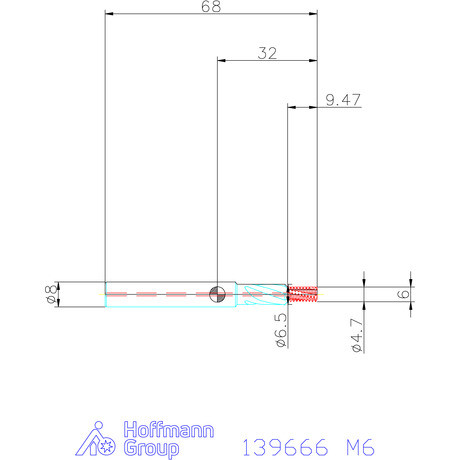 Garant Garant Master TM száras menetmaró süllyesztő lépcsővel 1,5×D M6