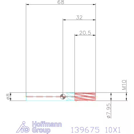 Garant Garant Master TM száras menetmaró 2×D 10X1