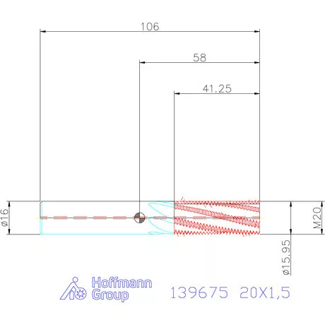 Garant Garant Master TM száras menetmaró 2×D 20X1,5