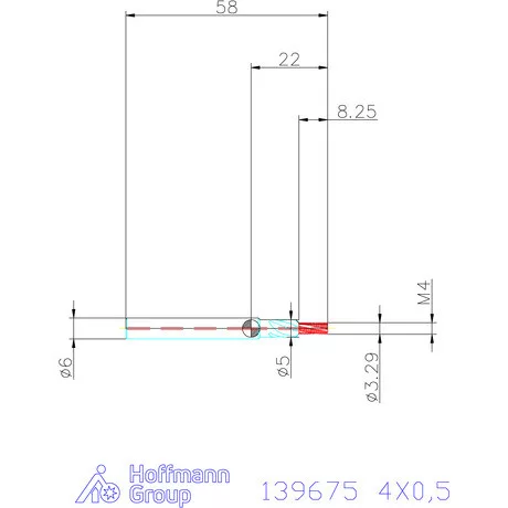 Garant Garant Master TM száras menetmaró 2×D 4X0,5