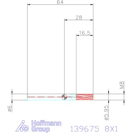 Garant Garant Master TM száras menetmaró 2×D 8X1