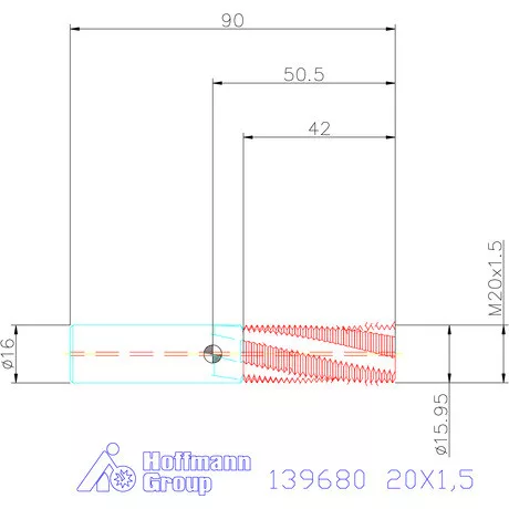 Holex Száras menetmarók 2×D 20X1,5