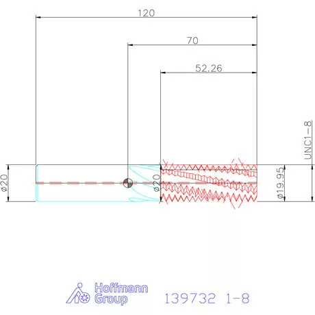Garant Garant Master TM száras menetmaró 2×D 1-8