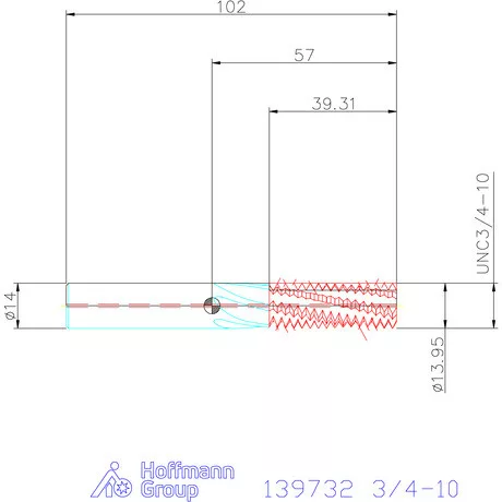 Garant Garant Master TM száras menetmaró 2×D 3/4-10