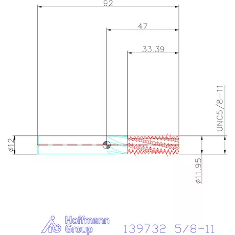 Garant Garant Master TM száras menetmaró 2×D 5/8-11