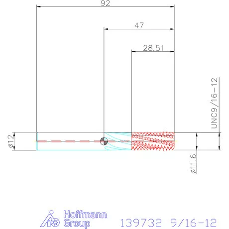 Garant Garant Master TM száras menetmaró 2×D 9/16-12