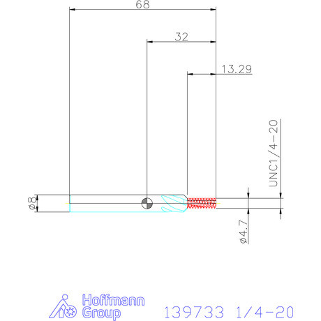 Garant Garant Master TM száras menetmaró süllyesztő lépcsővel 2×D 1/4-20