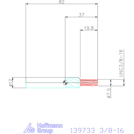Garant Garant Master TM száras menetmaró süllyesztő lépcsővel 2×D 3/8-16