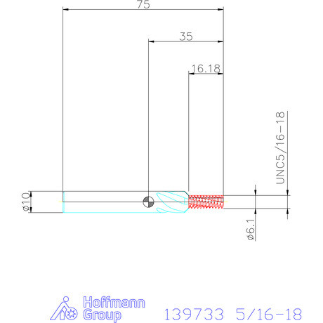 Garant Garant Master TM száras menetmaró süllyesztő lépcsővel 2×D 5/16-18