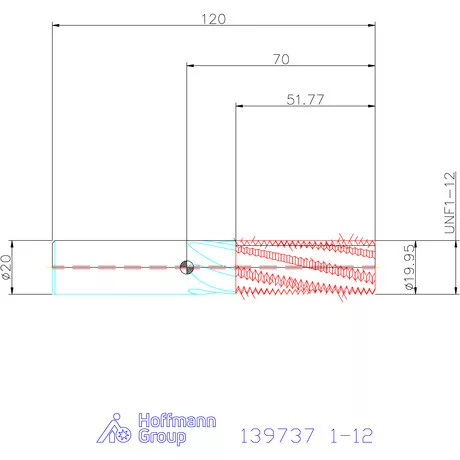 Garant Garant Master TM száras menetmaró 2×D 1-12