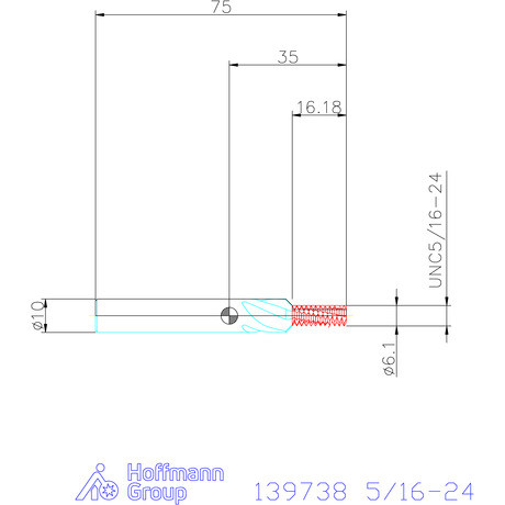 Garant Garant Master TM száras menetmaró süllyesztő lépcsővel 2×D 5/16-24
