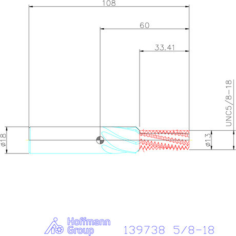 Garant Garant Master TM száras menetmaró süllyesztő lépcsővel 2×D 5/8-18
