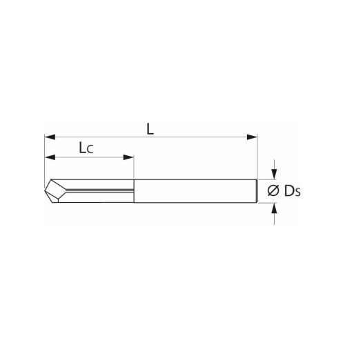 Garant VHM menetfúró kihajtószár, hengeres szár hatszöggel M10