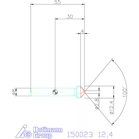 Garant Kúpsüllyesztő HSS 100° 12,4 mm