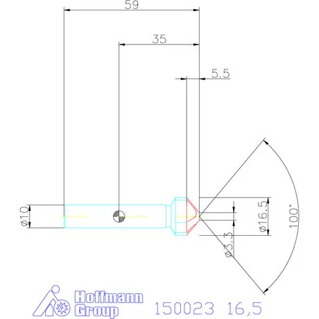 Garant Kúpsüllyesztő HSS 100° 16,5 mm