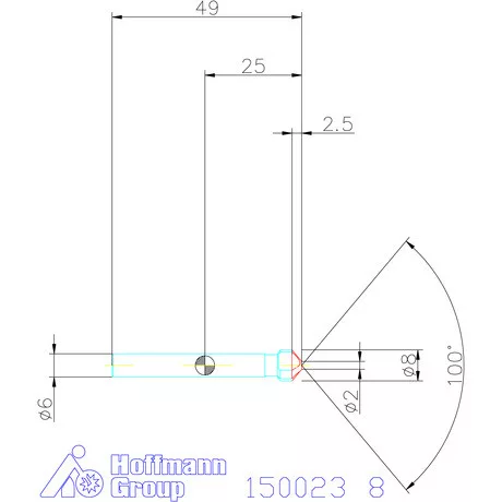 Garant Kúpsüllyesztő HSS 100° 8 mm