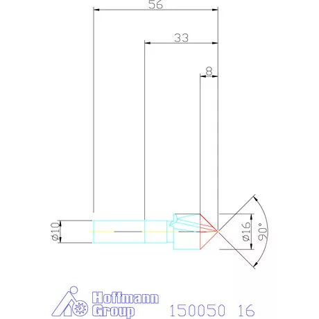 Garant Kúpsüllyesztő, egyélű 90° 16 mm