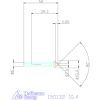 Garant Precíziós kúpsüllyesztő egyenlőtlen osztással és 3 befogófelülettel 90° 10,4 mm