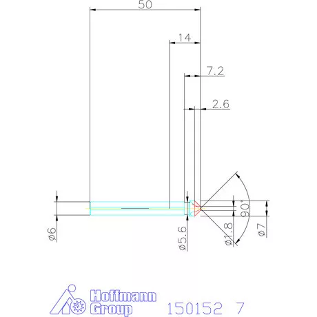Garant Precíziós kúpsüllyesztő 90° 7 mm