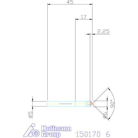 Garant Precíziós kúpsüllyesztő 90° 6 mm