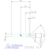 Holex Holex Pro Steel precíziós kúpsüllyesztő egyenlőtlen osztással 90° 10,4 mm