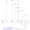 Holex Holex Pro Steel precíziós kúpsüllyesztő egyenlőtlen osztással 90° 11,5 mm